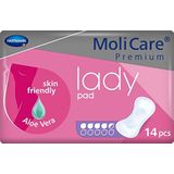 MoliCare Premium lady pad, incontinentie-inlegger voor vrouwen met urineverlies, aloë vera, 4,5 drops, 1x14 stuks