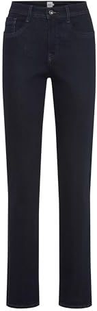 Brax Style.Carola Thermo Denim damesbroek, 22 Clean Dark Blue, 26W / 32L