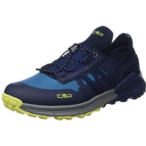CMP Hosnian Low Shoe wandelschoen voor heren, B Blue Verde Fluo, 43 EU