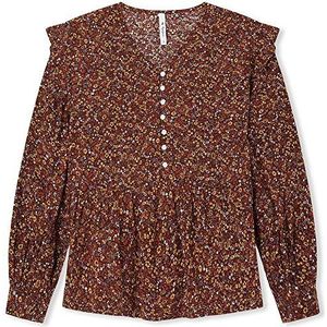 Pepe Jeans Zéa blouse voor meisjes, Bruin (truffel), 12 Jaren