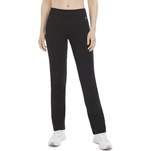 Juicy Couture Essential Yogabroek voor dames, met hoge taille, van katoen, yogabroek, diepzwart, S