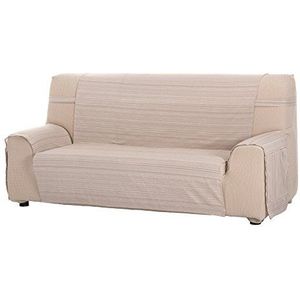 Martina Home dekt sofa/salvasofa model Ribera kleur maat 3 vierkant 170 x 210 cm, stof, ecru, 32 x 42 x 8 cm