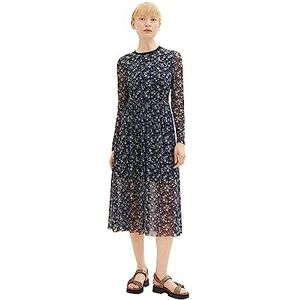 TOM TAILOR-denim denim mesh damesjurk met patroon