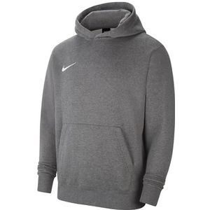 Nike unisex kinderpark 20 sweatshirt met capuchon, houtskool heather/wit, 8-9 jaar