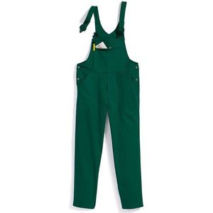 BP Cotton Plus 1409-720-74 Tuinbroek - Verstelbare tailleband - Rekbare bretels met kunststof clipsluitingen - 65% katoen, 35% polyester - Normale pasvorm - Maat: 52 - Kleur: middengroen