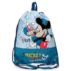 Disney Mickey Road Trip rugzak, blauw, 27 x 34 cm, polyester, Blauw, mochila Saco, rugzak tas