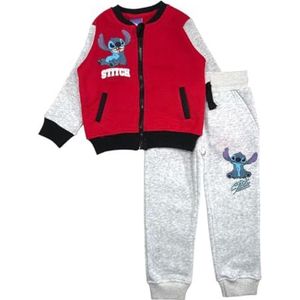 Lilo & Stitch joggingpak, comfortabele en stijlvolle sportkleding, leuk design voor kinderen, Rood, Eén maat