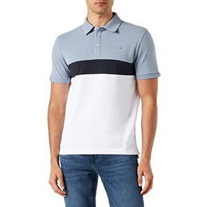 Geox Heren M Polo Shirt, optisch wit/fade, S, Optisch wit/vervagen, S