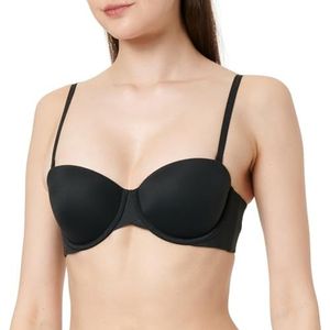 CALVIN KLEIN Dames PUSH UP STRAPLESS, Zwart, 34E, Zwart (zwart), 60