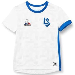 Le Coq Sportif Lausanne Tricot Match Dom NO SP 23 Enf New Optical White/Bleu Electro 6 jaar jongen, Optical White/Electro Blue, 6 jaar