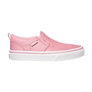 Vans Asher, Low-Top Sneakers voor meisjes, Roze Metallic Pastel Candy Roze, 32.5 EU