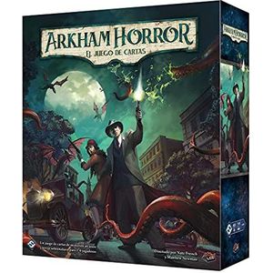 Fantasy Flight Games Arkham Horror: het herziene kaartspel, onderzoeks- en horror-samenwerkingsspel, vanaf 14 jaar, 1 tot 4 spelers, 30-120 minuten per spel, Spaans
