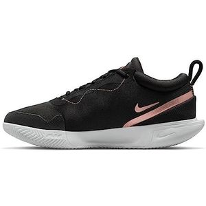 Nike Nikecourt Zoom Pro Gymschoenen voor dames, Zwart Mtlc Rood Brons Wit, 38 EU