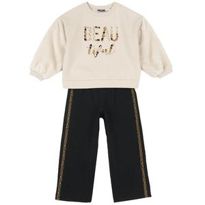 Chicco - Set - Crème - Sweatstof - 2-delig - Lange Mouw