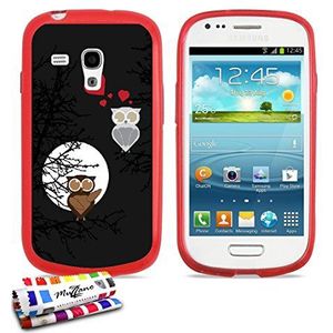 Muzzano f701000 extra smalle ""Uilen flexibele beschermhoes voor Samsung Galaxy S3 Mini - rood