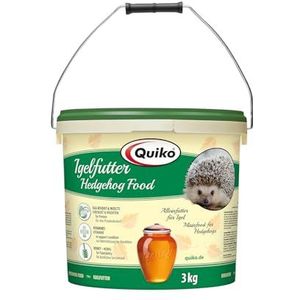 Quiko egelvoer 3kg - Hoogwaardig egelvoer met insecten, eierbisquit, vruchten en bessen - Speciaal aangepast aan de behoeften van de egel.