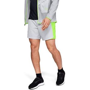 Under Armour heren Shorts Shorts Ua Qualifier Speed ??Pocket 18 Cm, Grijs, SM