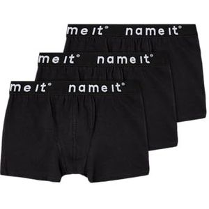 NAME IT Basic boxershorts voor jongens, set van 3, zwart, 146/152