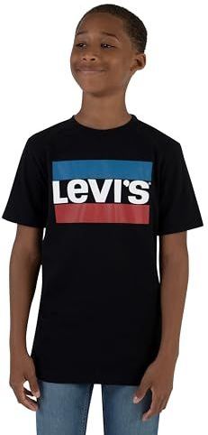 Levi's Jongens Lvb Sportswear Logo Tee T-shirt, zwart, 5 Jaar