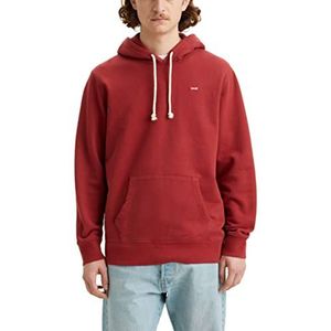 Levi's Heren Hoodie Non Graphics, Brick RED, XS
