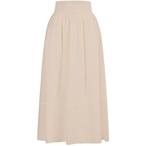 Mint & Mia Lange rok, puur linnen, zand, 40