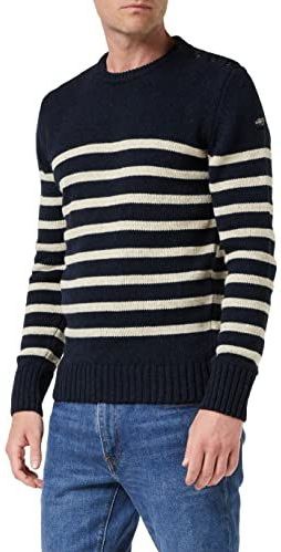 Schott NYC - Herentrui - Blauw - Lange Mouw - Casual Pasvorm