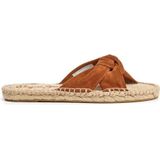 PEPEJEANS - Platte Sandalen - Bruin - Suède - Antislipprofiel