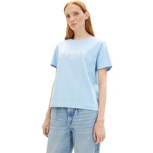 TOM TAILOR Denim T-shirt voor dames, 11139 - Soft Charming Blue, XL