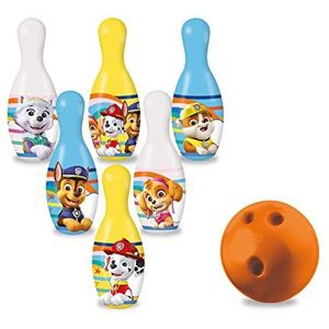 Mondo Toys Paw Patrol-bowlingset voor kinderen, inclusief 1 bal en 6 Paw Patrol-themakegels, sportspeelgoed, spel voor kinderen van 2, 3, 4 jaar, 28308