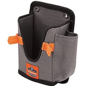 Ergodyne Squids 5543 Barcode Scanner Holder Equipment Mount for Gun Grip Mobile Computers, Handheld Bar Code Scanners, Fastener Straps to Attach to Forklift Gray Small