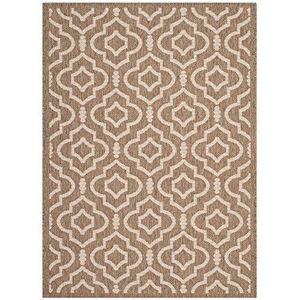 Safavieh Indoor en outdoor tapijt, CY6926, geweven polypropyleen, bruin/beige, 120 x 180 cm