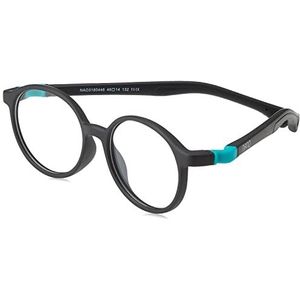 Nanovista FLICKER 3.0 zonnebril unisex kinderen, matzwart/turquoise, 46