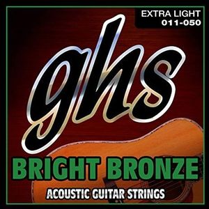 GHS BRIGHT BRONZE String Set Voor Akoestische Gitaar - BB20X - Extra Licht - 011/050