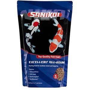 Velda SaniKoi 124611 Hoofdvoer voor vijvervissen, drijvend, 6 mm, Excellent All Round, 3 l