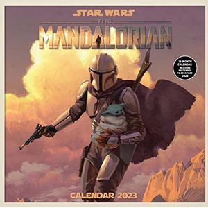 Disney Star Wars De Mandaloriaanse kalender 2023 - Maand tot een Bekijk Planner 30cm x 30cm - Officiële Merchandise
