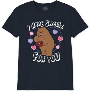 We Bare Bears T-shirt voor meisjes, Marine., 12 Jaren