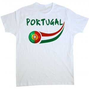 Supportershop Portugal fan-T-shirt, voor heren, wit