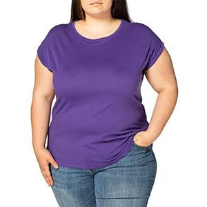 Urban Classics T-shirt met verlengde schouders voor dames voor dames, ultraviolet, XXL