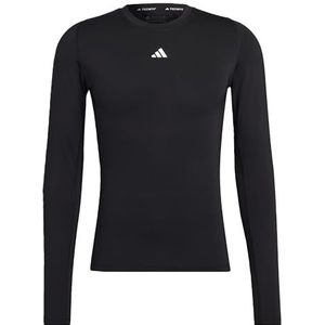 Adidas Heren T-shirt (Long Sleeve) TF LS Tee, Zwart, HK2336, XXXL