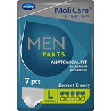 MoliCare Premium MEN PANTS, discreet bij incontinentie speciaal voor mannen, 5 drops, mt. L, 1x7 stuks