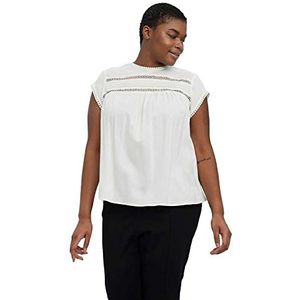 Blouse - VMDebbie - Effen - Viscose - Normale Pasvorm - Kwartmouw