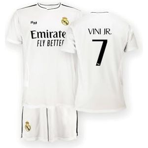 Real Madrid Kinderen Thuistenue Seizoen 24/25, Vini Jr., 4 Jaar, Replica Met Officiële Licentie