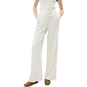 Koton Dames Wide Leg Pocket Detail Broek Broek, Yellow Stripe (1s5), 40