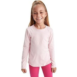 DeFacto T-shirt voor meisjes, roze, 5-6 Jaar
