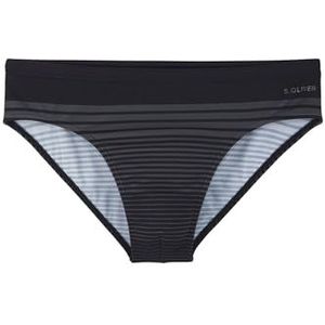 s.Oliver - Zwembroek - Zwart-Grijs - Met Strepenpatroon