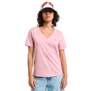 REG Shield SS V-hals T-shirt, roze (dusty pink), S