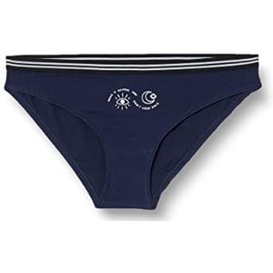 Koton Dames bedrukte katoenen slips, marineblauw (720), XL