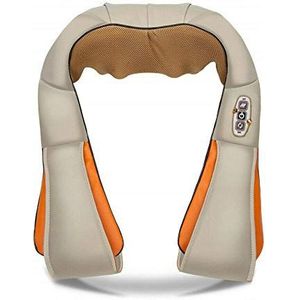 Elektrische nekmassage-apparaat met warmtefunctie, voor schouder nek, rug Shiatsu 3D-rotatie, massagekussen, massagesnelheden, pijnverlichting thuis, kantoor en auto