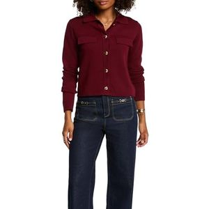 Morgan - Gebreid Vest - Donkerrood