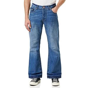 Raw Indigo Ltd Bootcut jeans voor heren, Blauw licht wassen, 32W / 34L